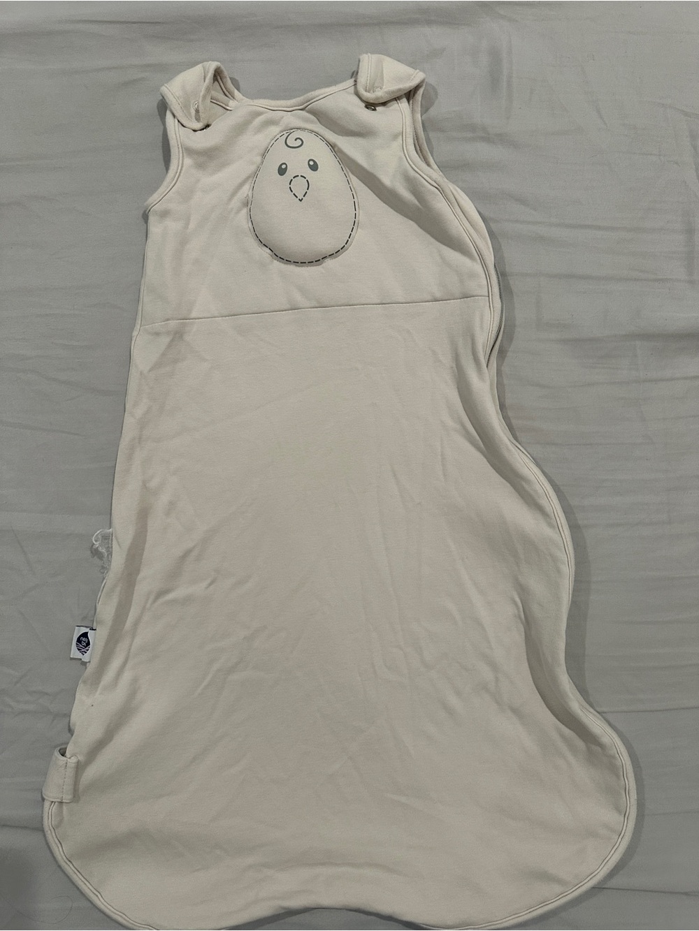 Nested Bean Cream Sleeveless Baby Sleep Sack